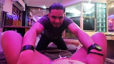 My husband's friend fucks me in all my holes and fills me with milk