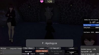 Seleka-san who Exposes unnoticed with Naked Coat - Speedrun FAIL