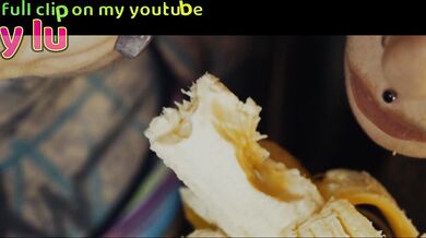 BANANA ASMR - FREE Youtube channel + Film by: Lily Lu / Model: Anuskatzz + Em / Tattoo ink SFW