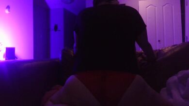 Sex on couch with young cam model couple