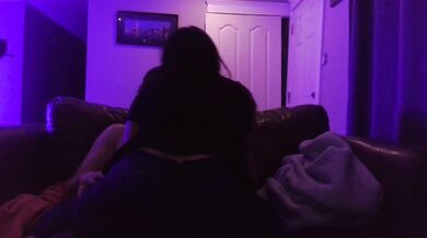 Sex on couch with young cam model couple