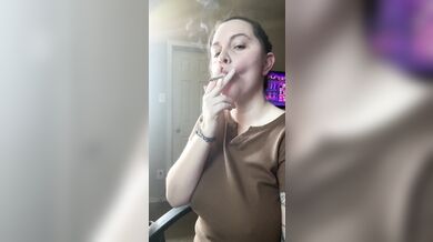 Smoking clip French inhale- full vid going on OF