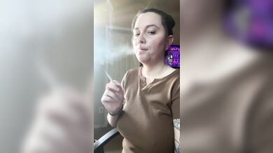 Smoking clip French inhale- full vid going on OF