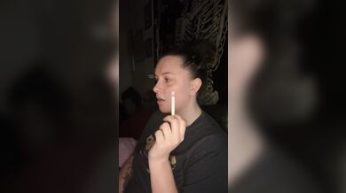 Bed time smoke sesh- full vid going on OF