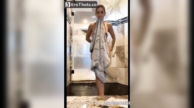 Christina Kahlil pussy rub short