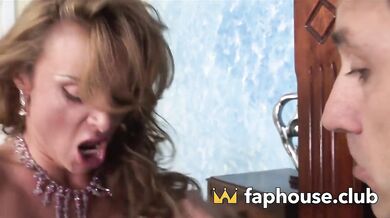 MILF pumping out on a hefty chisel - torrid red-hot XXX porn!