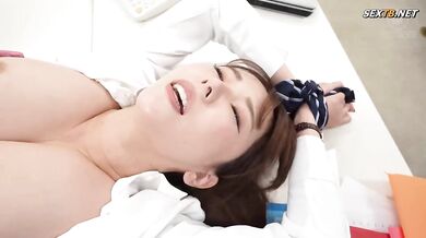 Married Japanese Boss Yui Hatano Tamed And Creampied In Office SM Training