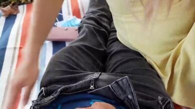 Blonde Teen Sofie Lund Fucks in Public Park with Otto Holm