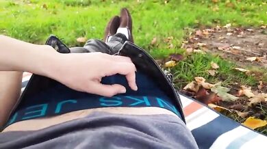 Blonde Teen Sofie Lund Fucks in Public Park with Otto Holm