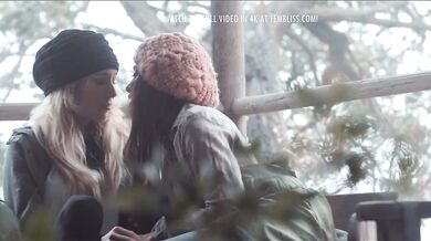 Strange Lesbian Camping With College Girls - Aiden Ashley, Abigail Mac