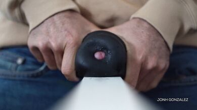 Humping Fleshlight And loud Moaning Cumshot - Intense Hard Moaning - Male Sex Toy