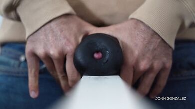 Humping Fleshlight And loud Moaning Cumshot - Intense Hard Moaning - Male Sex Toy