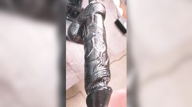 BBC dildo fits in my MILF holes nicely.