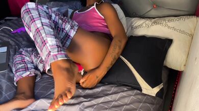 Woke up horny creamy pussy fucking in pajamas