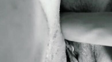 Solo play with fat cock