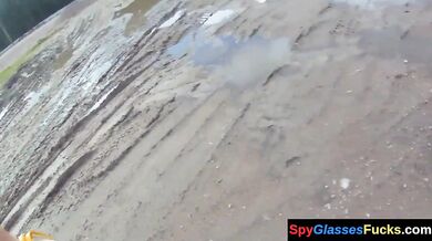 Clothed pov girl fucks on the first date blowjob