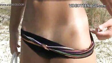18 years old teen nudist at beach family