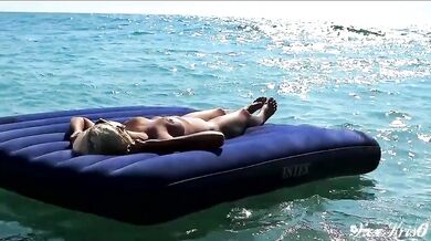 Beautiful girl, big boobs, nude beach, nude in public, nudist, outdoor, blonde, hot bitch, naked girl, naked in public, slow mot