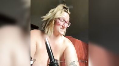 Editing da video of my first experience w/ the fuck machine .. by momoffduty from OnlyFans | Coomer