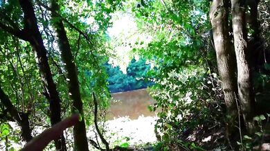 Girl exhib outdoor topless gets her pussy wet and fingered in the river (TEASER "STONE RIVER" VIDEO)