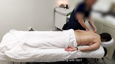 White MILF With Huge Tits And Ass Gets An Asian Cock During Massage