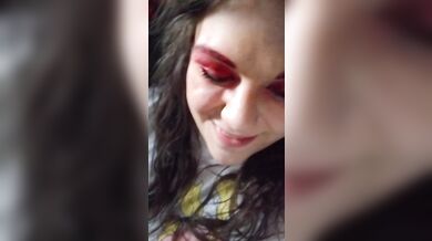 sfw chewing gum smoking fetish with dentures