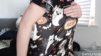 Satin Halloween Pyjamas Naked Try On