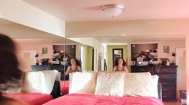 Can you get to the bed before I do?