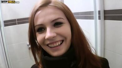 Public Restroom Fuck With Charming Girl - Timea Bella