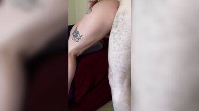 Load moaning orgasms as slut gets fucked while having large plug in her ass