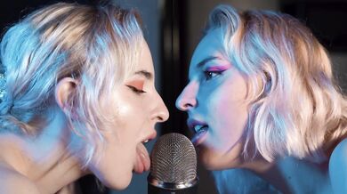 ASMR Double Licking Blue Yeti Mic