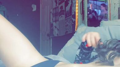 Playin with my pussy while brother is n other room ????