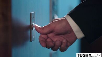 TUSHY Sultry Actress Emily Gets DPed By Her Two Co-stars