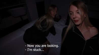 The game of hide and seek ended for the stepsister with the fact that she got stuck...