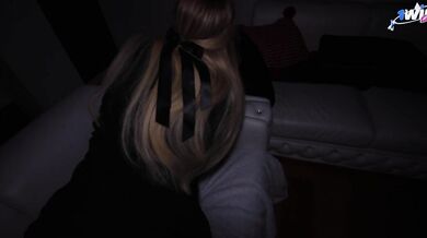 The game of hide and seek ended for the stepsister with the fact that she got stuck...