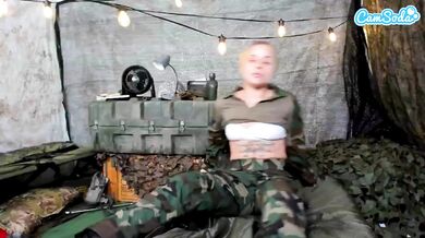 horny girl has fun fingering herself