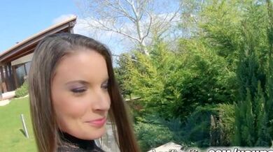 Asstraffic hot brunette anal threesome and cumshots (Anita Bellini)