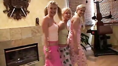 Little Summer playing games and strip off