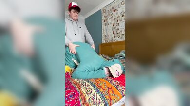 The evidence of techboy cutting my Snorlax onesie. And then .. by cottonsox from OnlyFans | Coomer