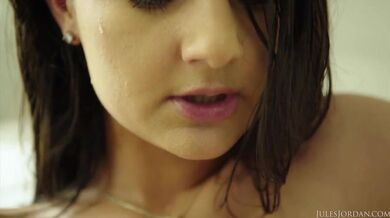 Jules Jordan - Eliza Ibarra Interracial Squirting Creampie porn