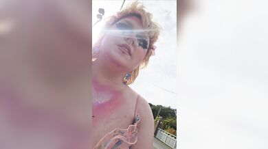 Exhibitionist waking down busy street