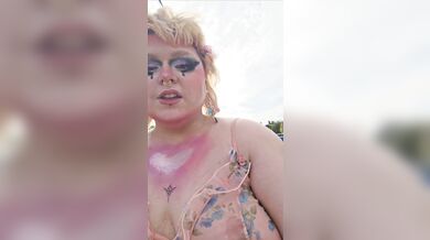 Exhibitionist waking down busy street