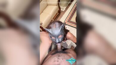 Met at a costume sex party took her home to deepthroat this dick . She married