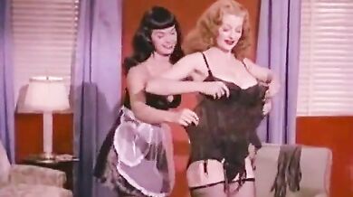 Brunette Maid for Sexy Redhead