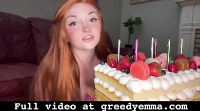 Birthday Cake Destruction - Feet Only - Cake Sitting Mess Foot Feet Fetish Worship Soles Toes