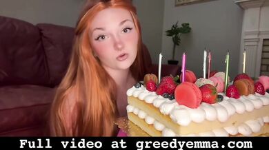 Birthday Cake Destruction - Feet Only - Cake Sitting Mess Foot Feet Fetish Worship Soles Toes