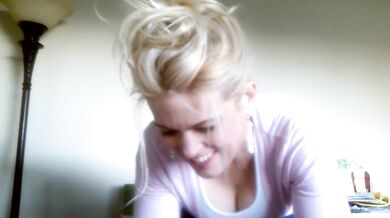 Hotwife Blonde blowjob fun