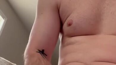 Stroking my cock thinking about getting fucked