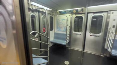 RISKY BLOWJOB, MADE HIM CUM ON NYC SUBWAY