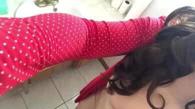 Asian Model Walking Around My House Naked